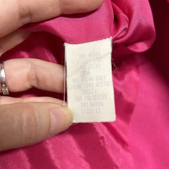 Vintage Oleg Cassini Barbie Pink Long Blazer 60s Mod Chic - Picture 11 of 11